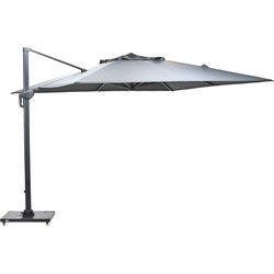 Hawaii Big Pole parasol - 3,5x3,5m - telescopisch - royal antraciet