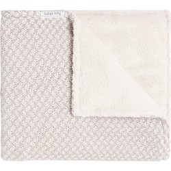 Baby's Only Ledikantdeken teddy Happiness - Urban Taupe/Ecru - 100x135 cm
