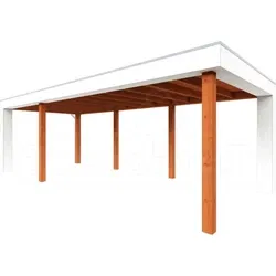 Trendhout douglas overkapping Verona links, 755 x 335 cm