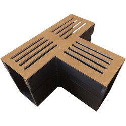 Garden Drain T-stuk 18,2 x 6,5 x 10,4 cm