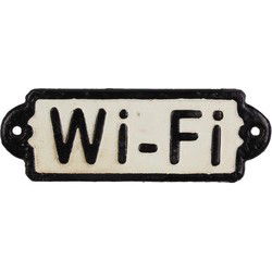 Gietijzeren "wifi"-plaatje
