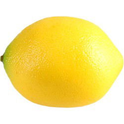 Kunstfruit - citroen - geel - 7 cm - namaak/nep fruit - kunststof - Kunstbloemen