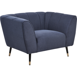 Beliani ORSTA - Fauteuil-Blauw-Polyester