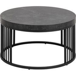 Salontafel Zwart MDF - 65x65x35cm - Diego