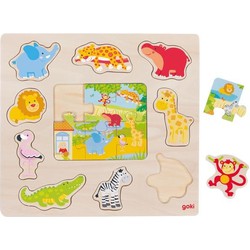 Goki Goki Puzzle zoo animals 30 x 27