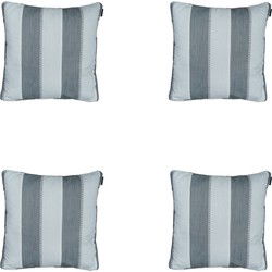 Madison -  Sierkussen Banda grey - Ca. 50x50 cm - Set van 4
