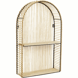 Wandplank met opbergruimte Java - H61cm