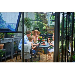 Veranda 12,9 antraciet, gevels veiligheidsglas 3mm Royal Well