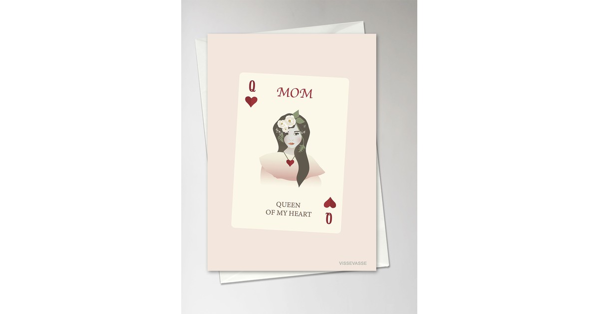 ViSSEVASSE Mom - Queen Of My Heart - Greeting Card - XS
