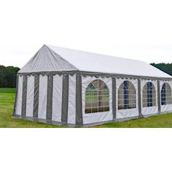 Premium Partytent PVC 6x12x2 mtr in Wit-Grijs