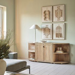 Riviera Maison Del Rey Corner Book Cabinet, small