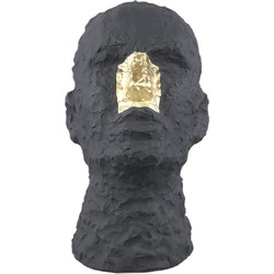 PTMD Deco Object Bertrand - 27x20x33 cm - Keramiek - Zwart/Goud