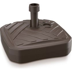 Prosperplast Parasolvoet - rotan look - bruin - 12 l - 39 cm - Parasolvoeten