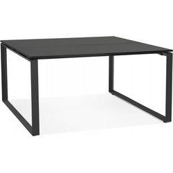 BAKUS vergadertafel 160x160x74 cm Zwart