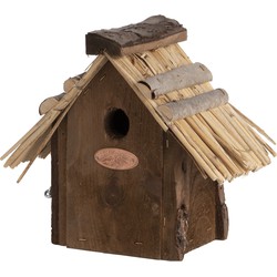 Houten vogelhuisje/nestkastje winterkoning 20 cm - Vogelhuisjes