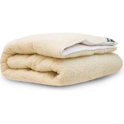 Terschellinger Wollen onderdeken |100% IWS Zuiver Scheer wollen topper |Puur Natuur topdek | 80x210 cm 1 persoons (Extra Lang)