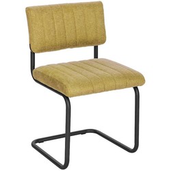Feel Furniture - Luxe Rib stoel - Okergeel - 2 stuks
