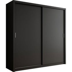 Meubella - Kledingkast Blake - Mat Zwart - 220 cm