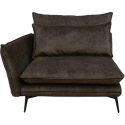 PTMD Flow Sofa arm left Adroa Grey KD