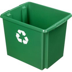 Sunware Opslagbox - kunststof - 45 L - groen - 45 x 36 x 36 cm - Opbergbox