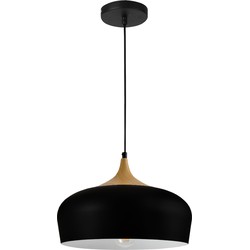 QUVIO Hanglamp rond zwart - QUV5064L-BLACK