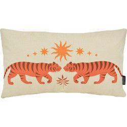 Sierkussen Indya Spirit Tiger | 30 x 50 cm | Katoen/Linnen