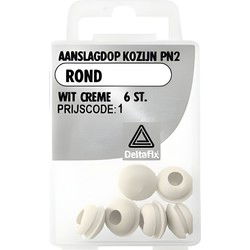 Aanslagdop kozijn pn2 rond wit