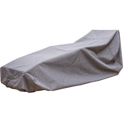 HESPERIDE HIXA Beschermhoes - voor ligbed - Stoelhoes - voor buiten - beschermhoes - tuinmeubelen - 120x90x60cm - Polyester - Grijs