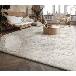 Laagpolig vloerkleed - Arinzo - 3D-GEO - - 120x160 cm