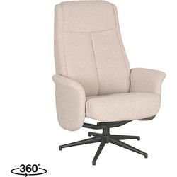 LABEL51 Fauteuil Bergen - Naturel - Boucle - Excl. Hocker