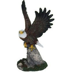 Amerikaanse zeearend beeldje - decoratie - polystone - 19 cm - Beeldjes