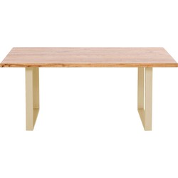 Eettafel Jackie Oak Brass 160x80