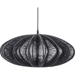 Sfeervolle Hanglamp Zwart - 60 x 25 cm - Zwarte Hanglampen Slaapkamer - Woonkamer