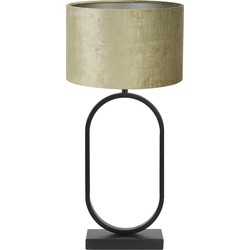 Tafellamp Jamiri/Gemstone - Zwart/Messing - Ø30x67cm