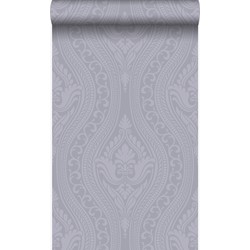Origin Wallcoverings behang ornamenten paars en grijs - 53 cm x 10,05 m - 346631