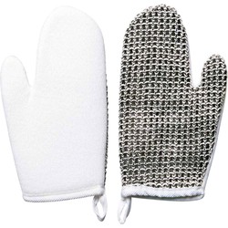 Handschoen voor exfoliatie van hennep en sisal