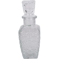 Clayre & Eef Decoratie Fles 250 ml Transparant Glas