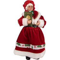 Clayre & Eef Kerstdecoratie Beeld Rood Textiel