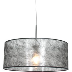 Hanglamp met zwarte sizoflor kap Steinhauer Sparkled Light Zwart