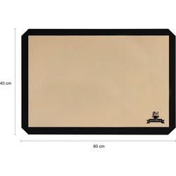 Krumble Siliconen bakmat - Silicoon - Glasvezel - Zwart - 40x60 cm