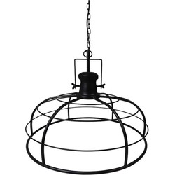 HSM Collection-Hanglamp Crown-ø60x43-Zwart-Metaal