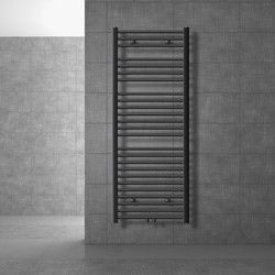 Badkamerradiator Sahara 600x1500 mm antraciet recht met middenaansluiting