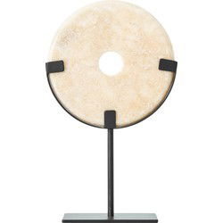 MUST Living Coin Onyx on a stand small,35xØ20 cm, onyx