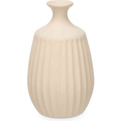 Giftdecor Bloemenvaas Antique Athena - creme wit - keramiek - D27 x H48 cm - Vazen