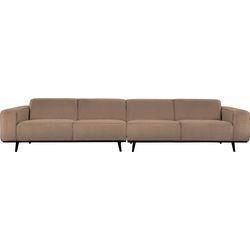 BePureHome Statement 4-Zitsbank XL - Bouclé - Nougat - 77x372x93