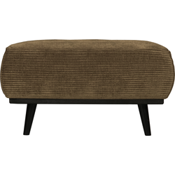 BePureHome Statement Hocker - Brede Platte Rib - Rock - 40x80x55