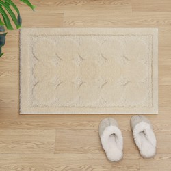 Badmat Antislip - Douchemat Toiletmat Wasbaar Waterabsorberend - Creme- 50x80 CM