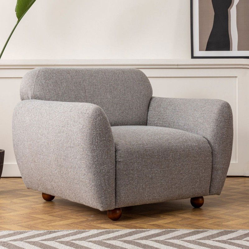 Fauteuil Eddy Licht Grijs - 