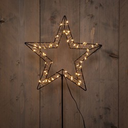 B.O.T. Outdoor Black Star On Stick 31,5X100 cm50Led Classic