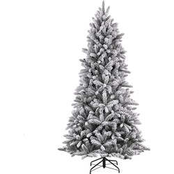 Black Box Trees Snowdon Kunstkerstboom - H185 x Ø117 cm - Groen Frosted